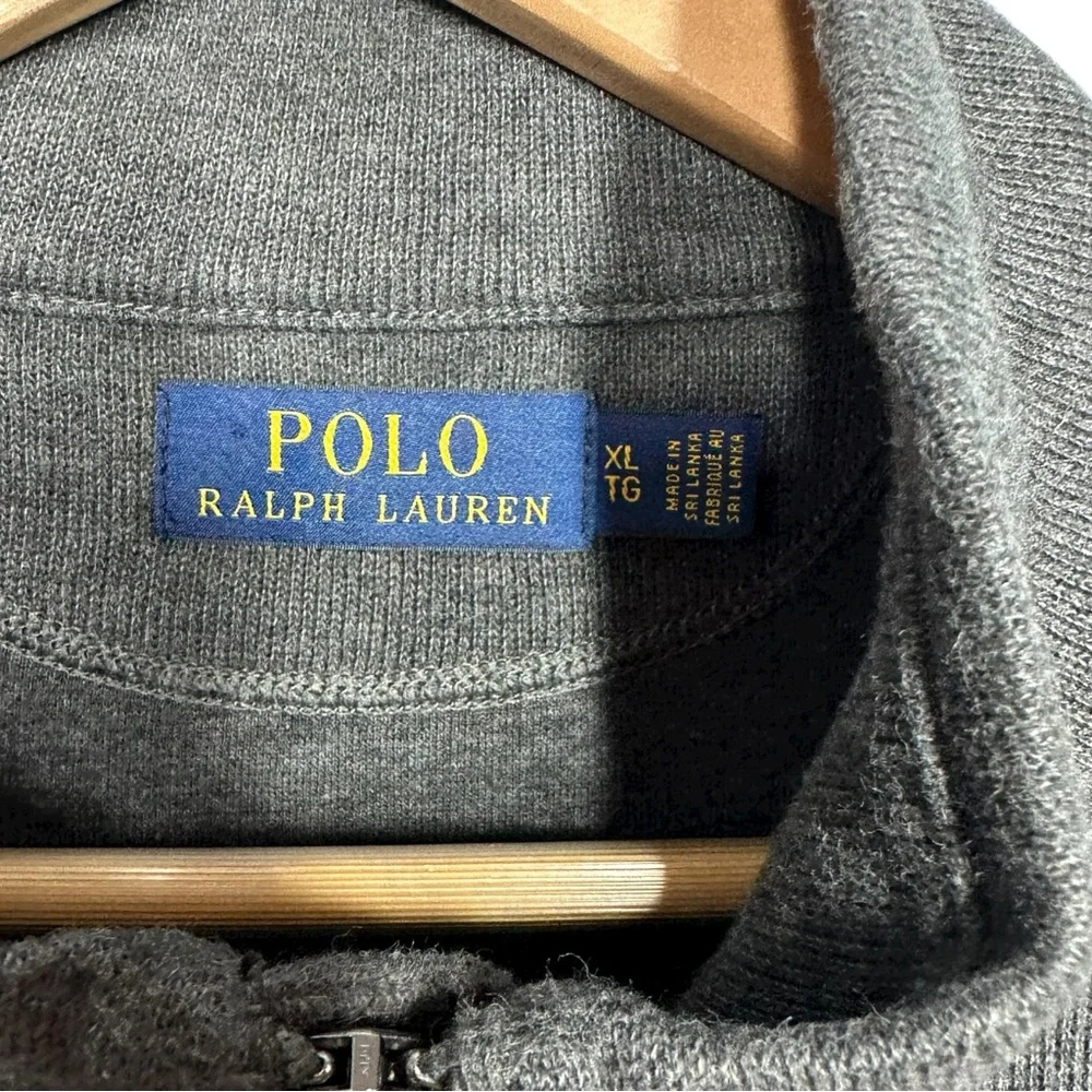 Polo Ralph Lauren Mens Vest Sz XL Gray Cotton Lightweight Pony Logo Classic‎